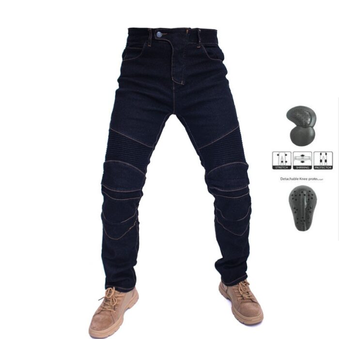 Texwood men's casual and sports wear store, summer beach clothes, men's leather fashion, jewelry, sunglasses Kominie Collection Classic Denim UGB06 PK718 PK719 4X Zip Motorcycle Pants Pantalones Motocicleta Hombre Featherbed Jeans Gears