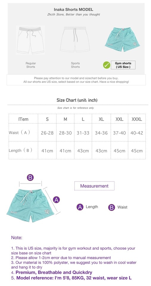 Texwood men's casual and sports wear store, summer beach clothes, men's leather fashion, jewelry, sunglasses Inaka Power Shorts 2022 Men Women Classic GYM Workout Mesh Shorts One Layer Inaka Shorts Fashion Design